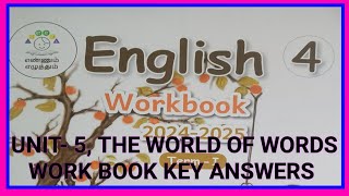 ENGLISH CLASS4 TERM1 UNIT5WORK BOOK KEY ANSWERS 20242025 [upl. by Oler]