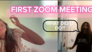 Our first zoom meeting GONE WRONG 😱 [upl. by Maryanna]