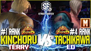 SF6 ▰ KINCHORU 1 Ranked Terry vs TACHIKAWA 4 Ranked ED ▰ SF6 High Level Gameplay [upl. by Eiramana]