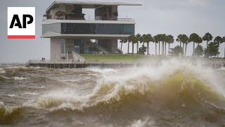 Hurricane Helene makes landfall in Florida as Category 4 storm [upl. by Yffat]