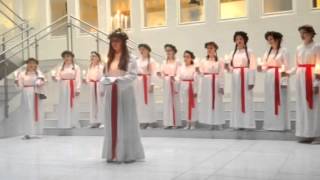 Saint Lucia Day Singing in Stockholm Sweden [upl. by Ettelocin]