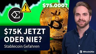 DURCHBRUCH Bitcoin auf 75k  Finanzelite will BTC Halving Ripple Stablecoin amp neue Coins 2024 [upl. by Porett]