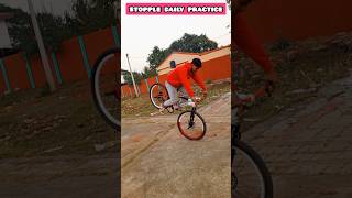 stopple daily practice 💪 stunt shorts short mtb ytshorts shortsfeed shortsvideo trending [upl. by Dera]