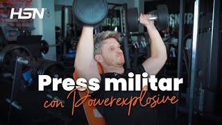 PRESS MILITAR con Mancuernas 🏋️‍♂️ Mejora tu Técnica [upl. by Ahtabbat862]