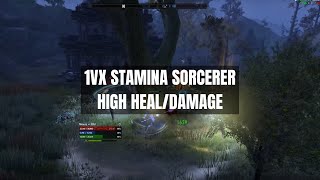 1vX Stamina Sorcerer  ESO PvP  Build [upl. by Berk]