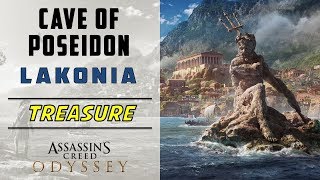 Cave of Poseidon Lakonia  Loot Treasure Location  ASSASSINS CREED ODYSSEY [upl. by Enahc]