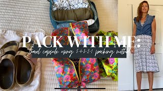 Pack with Me 54321 Packing Method for a 10 Day Trip [upl. by Amberly]