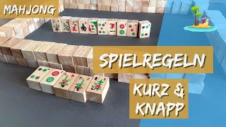 Mahjong  Spielanleitung des chinesischen Steinchen Spiels Logoplay Holzspiele [upl. by Caritta]