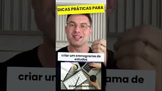 Dicas práticas para criar um cronograma de estudosPlanejamentoEstudos DicasConcurso Produtividade [upl. by Ranson]