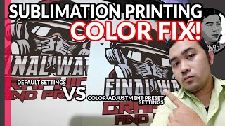 SUBLIMATION COLOR FIX BEST SETTINGS FOR EPSON PRINTERS TAGALOG [upl. by Quenna118]