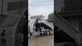 Electric tricycle dump truckyoutubeshorts electricbike excavator [upl. by Layton452]