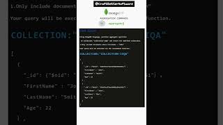 NoSQL Database  MongoDB  aggregate command [upl. by Ranjiv597]