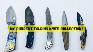 My Current Folding Knife Collection Medford Spartan Blades and WE [upl. by Carlen]