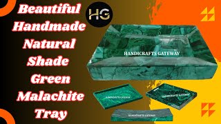 Natural Shade Green Malachite Tray 6X4quotInch saudiarabia qatar kuwait uae usa canada australia [upl. by Angil]