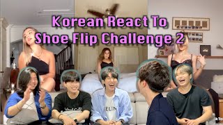 🍯Korean React To Shoe Flip Challenge TikTok Compilation2 [upl. by Amehr]