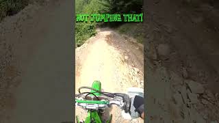 Not jumping that one  2 stroke dirt bike  Kawasaki kx250  Husqvarna te150  AOAA [upl. by Llenrac309]