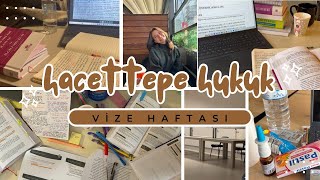 VİZE HAFTASI VLOG  hacettepe hukuk [upl. by Eilema]