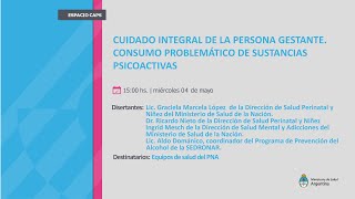 CUIDADO INTEGRAL DE LA PERSONA GESTANTE CONSUMO PROBLEMÁTICO DE SUSTANCIAS PSICOACTIVAS [upl. by Ahsenac]