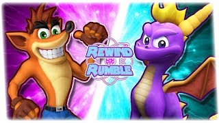 CRASH vs SPYRO Crash Bandicoot vs Spyro The Dragon  REWIND RUMBLE [upl. by Dunston]