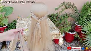 Creative hairstyle for girlsmost beautiful hairstyle for girlssimple and unique hairstyle [upl. by Buerger]