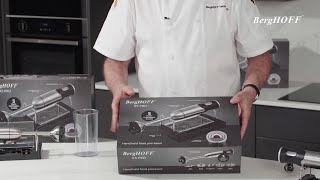 BergHOFF X5 Pro Hand Held Food Processor Full Demonstration [upl. by Tebazile]