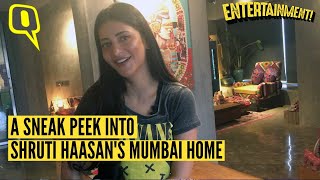 Exclusive Shruti Haasan Gives Us a Tour of Her Mumbai Home  The Quint [upl. by Awram]