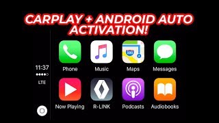 Apple CarPlay and Android Auto activation on Renault R Link 2 System [upl. by Norwood]