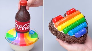 🔴LIVE🔴 🌈 Fancy Rainbow Cake Decorating Tutorials  So Yummy Chocolate Cake Decoration For Beginner [upl. by Nuriel]