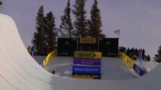 Danny Davis best half pipe run mammoth grand prix 2010 [upl. by Nylaf]