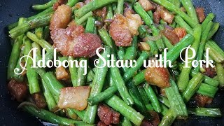 ADOBONG SITAW WITH PORK [upl. by Airamasor230]