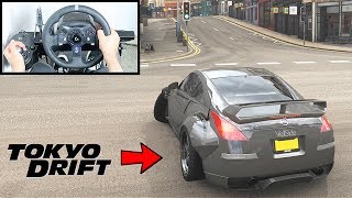 Forza Horizon 4 DK Nissan 350z Steering Wheel  Shifter Tokyo Drift Gameplay [upl. by Hopfinger]