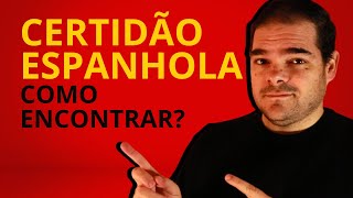 Encontre a CERTIDÃO DE NASCIMENTO de seu antepassado ESPANHOL [upl. by Stutsman350]