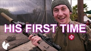 Canadian Sniper Plays with an AEG for the FIRST TIME EVER Jungle Island Airsoft Gameplay [upl. by Elfreda]