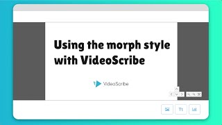 How you can use the morph animation style in VideoScribe [upl. by Asiluy]