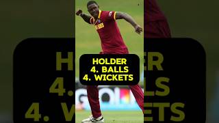 Holder 4 balls and 4 wickets😲😲😲😲😲 short shorts cricket sports [upl. by Irv]