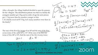 KREISSANKALPXSTD Arithmetic ProgressionS22 [upl. by Dalia154]