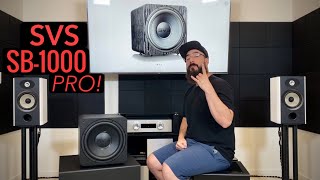 SVS SB1000 PRO Subwoofer Review Its smaller than you think amp itll have more bass than you think [upl. by Ahsemak]