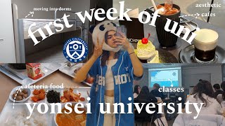 study abroad in seoul  yonsei university dorm movein  first week at yonsei university  uni vlog [upl. by Ahsatam]