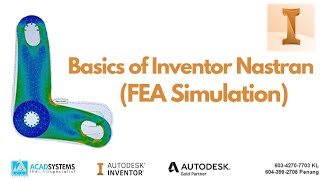 Basics of Inventor Nastran FEA Simulation [upl. by Brietta757]