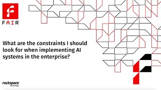 Key Constraints for Implementing AI in Organizations  FAIR [upl. by Nerland]