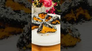 Lamington Cake recipechocolate cakeCake recipeshortsfeedtrendingshortsviralvideoshorts [upl. by Ri]