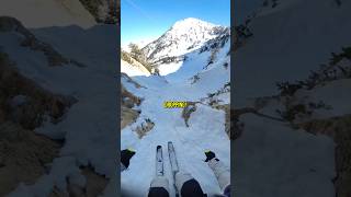 down the ELEVATOR SHAFT at SNOWBIRD skiing skiingislife ski [upl. by Coughlin438]