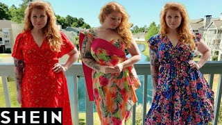 SHEIN Plus Size Dress Haul  May 2023  sheincurve shein [upl. by Orelia]