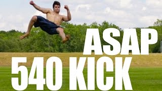 How to 540 Kick In Only 5 Minutes  Learn Fast [upl. by Lyrpa]