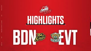 Brandon Wheat Kings at Everett Silvertips 1020  WHL Highlights 202324 [upl. by Novyak84]