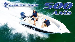 Evolution 500 Axis  Yamaha F90HP on water review [upl. by Stine]