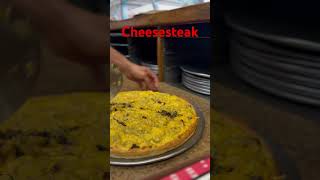 Cheesesteak pizza new pizza pizzarecipes food cooking newjersey cheesesteak [upl. by Oinesra73]