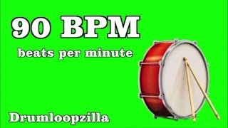 90 BPM Beats per minute Metronome Click Track [upl. by Ennaeirb652]