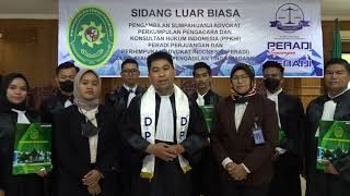 Testimoni DPD Perkumpulan Pengacara dan Konsultan Hukum Indonesia PPKHI [upl. by Ayak464]