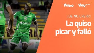 ¡De héroe a villano Riascos la picó y falló penal en el Tolima vs Equidad [upl. by Yejus]